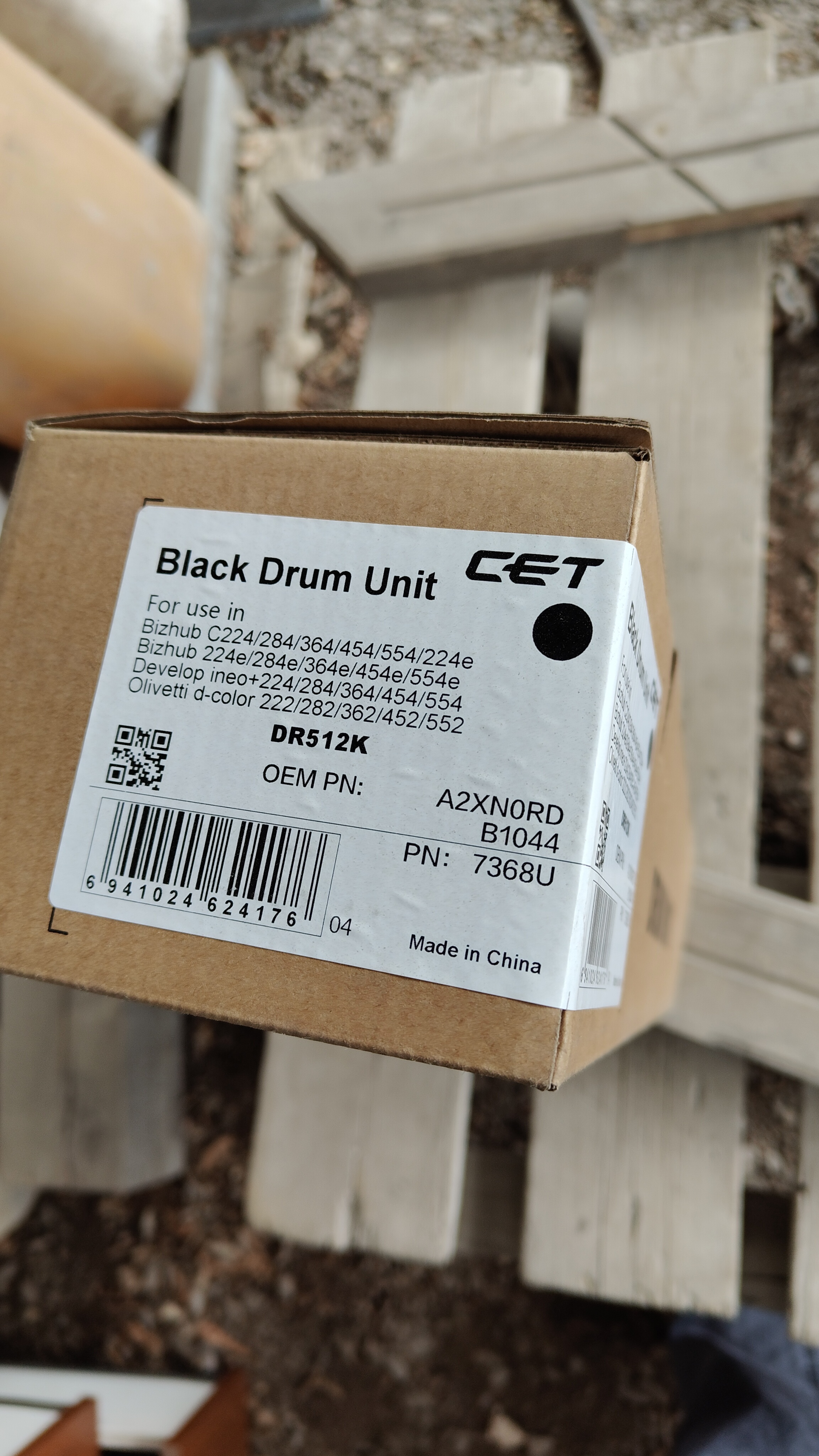 Драм-юнит DR-512K для KONICA MINOLTA Bizhub 224E/C284e/C221/C281/C224/C284 (CET) Black, 130000 стр., CET7368U