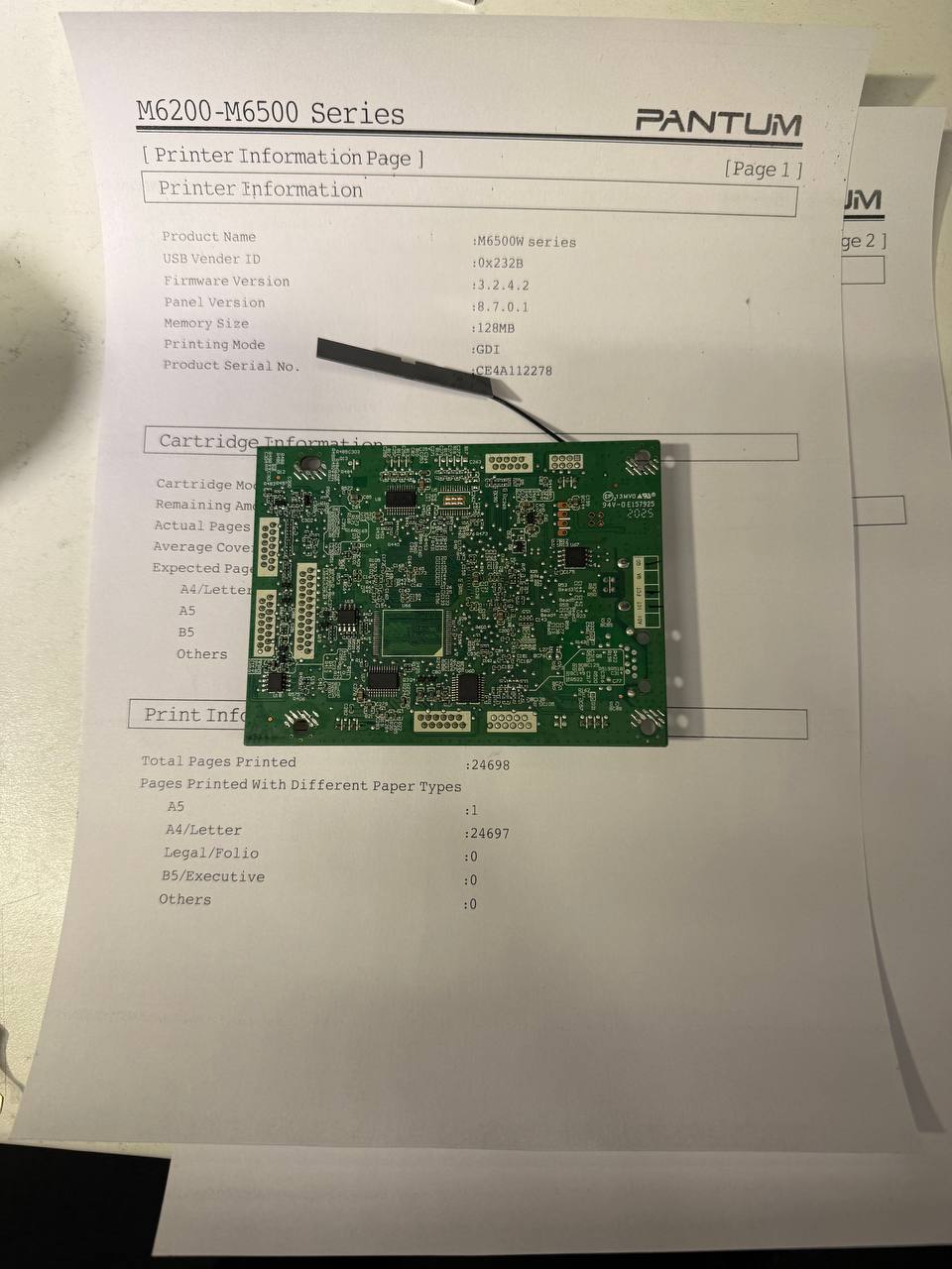 Плата на Pantum 6500W sider2 mfp dc B V1.00 — миниатюра 4