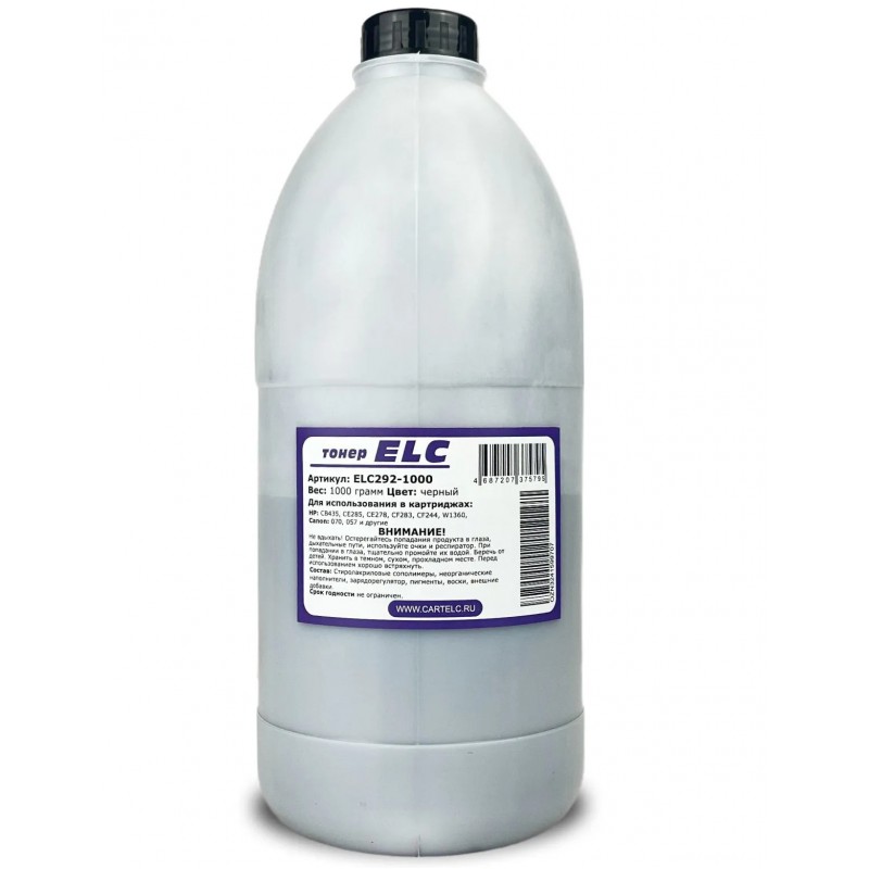 Тонер ELC292-1000 для HPCB435A/CE285A/CE278A/CF283A/CF244A 1кг бут. (HG292)