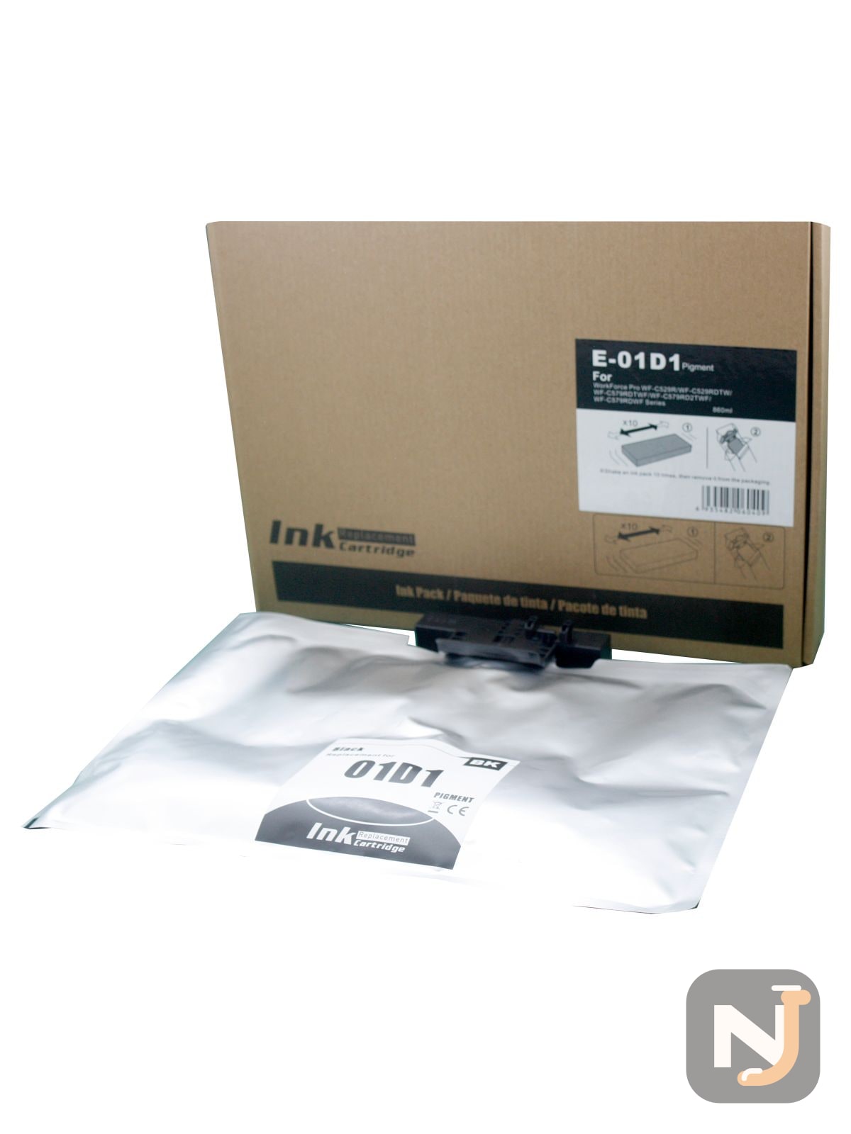 Картридж C13T01D100 для Epson WorkForce Pro WF-C529RDW, WF-C579RDWF черный ELC, Красноярск