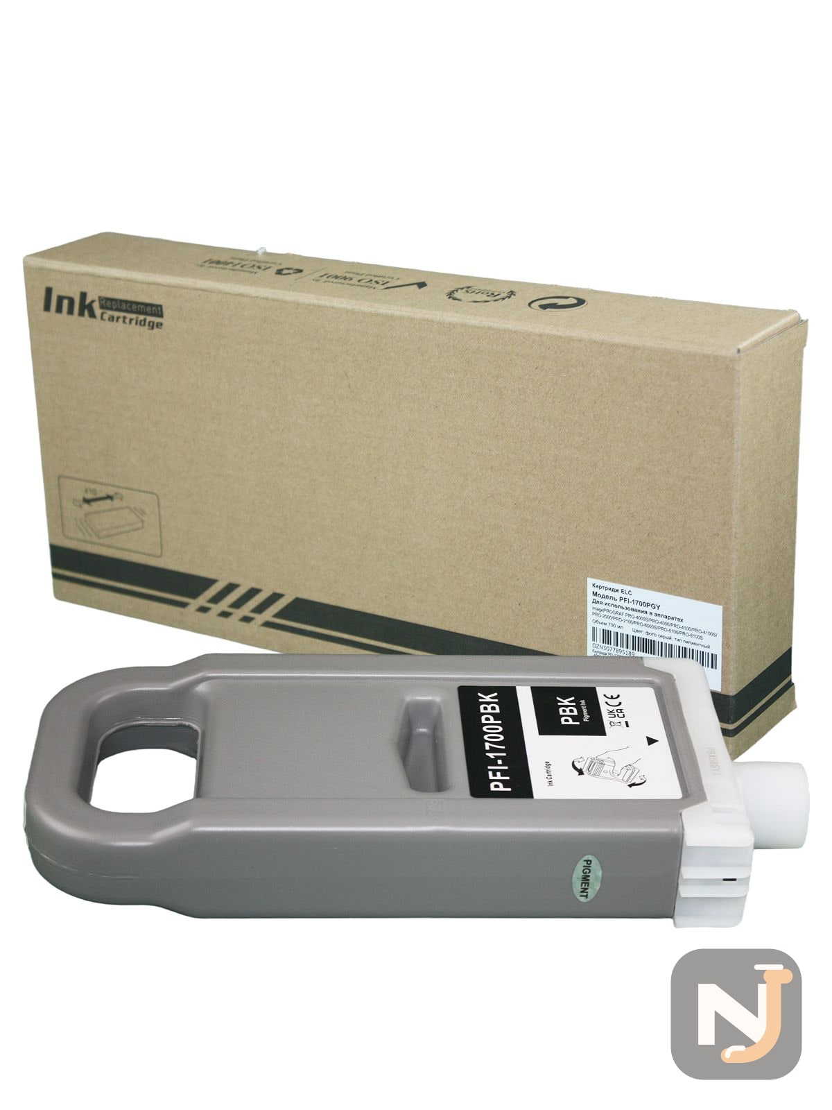 Картридж PFI-1700PBK для Canon iPF PRO-2000, PRO-4000, PRO-4000S фото-черный 700мл 0775C001 ELC, Красноярск
