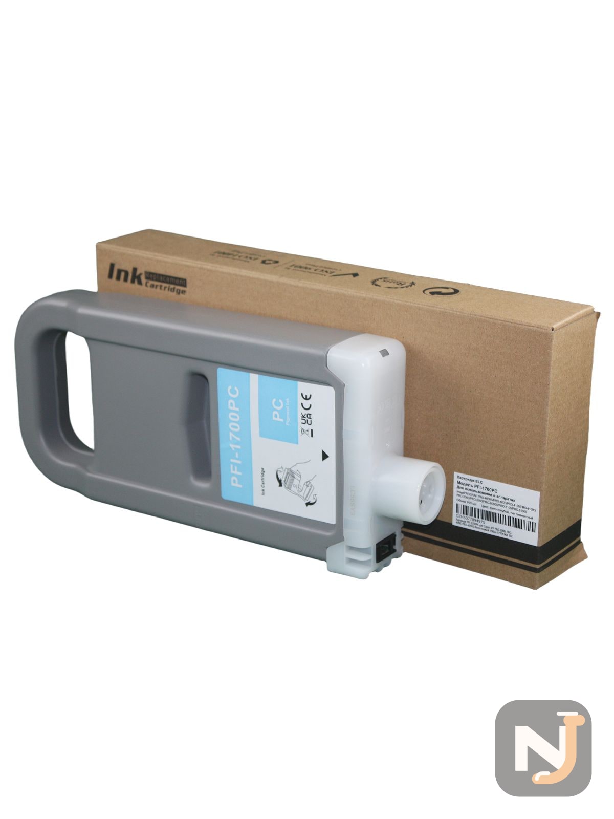 Картридж PFI-1700PC для Canon iPF PRO-2000, PRO-4000, PRO-4000S Фото-голубой 700мл 0779C001 ELC, Красноярск