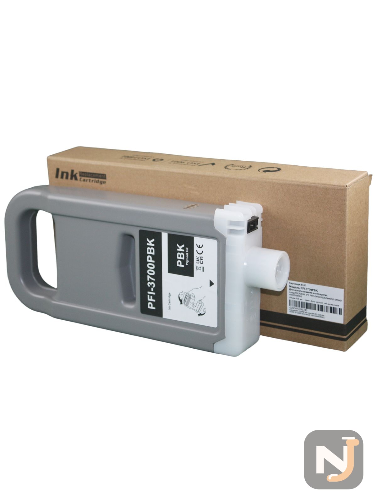 Картридж PFI-3700PBK для Canon iPF РRO-2600/4600/6600, GP-2600S фото-черный 700мл 6444C001 ELC, Красноярск